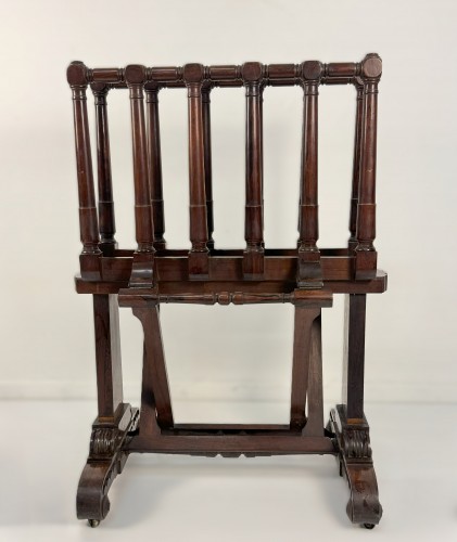 19th century - Rosewood magazine rack, England 19th century