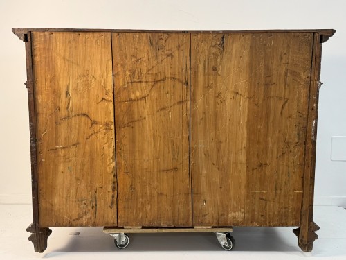 Commode en noyer partiellement plaquée, fin du XVIIe siècle - Antichità Giglio