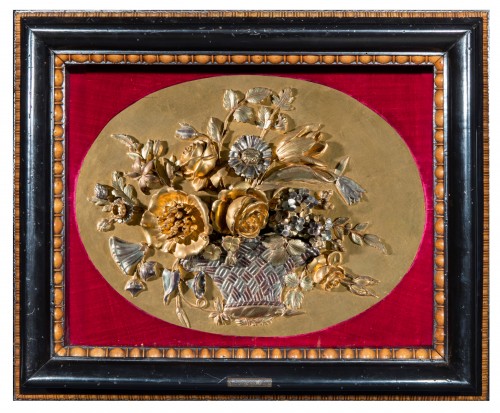 Four sculpted, carved and gilded wooden panels, Piedmont early 19th century - Decorative Objects Style 