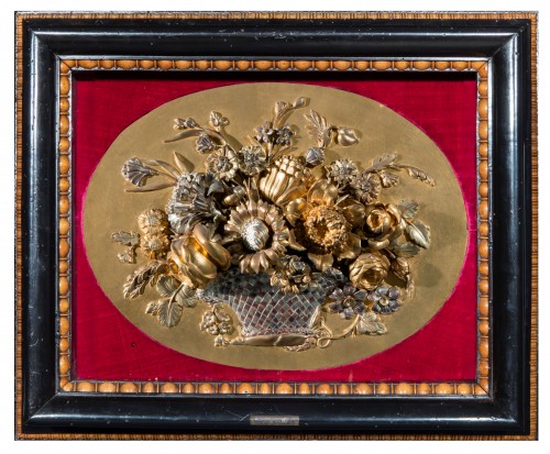 Decorative Objects  - Four sculpted, carved and gilded wooden panels, Piedmont early 19th century