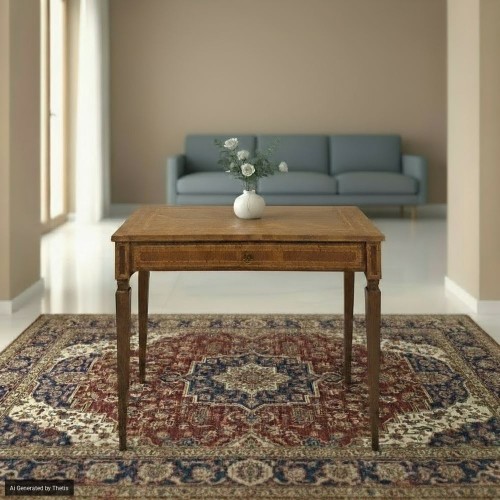 Louis XVI - Small desk veneered in different woods, Lombardy late 18th century