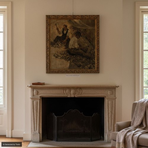 Vittorio Nomellini (1901 - 1965) Travailleurs - 