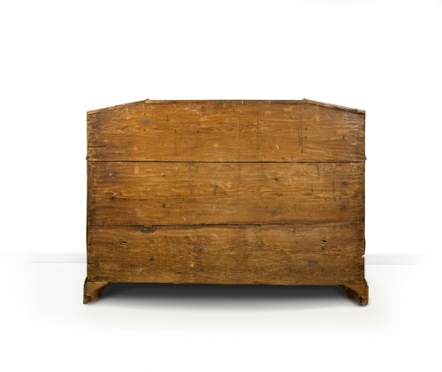 Commode à abattant en noyer et placage de loupe de noyer, Vérone XVIIIe siècle - Antichità Giglio