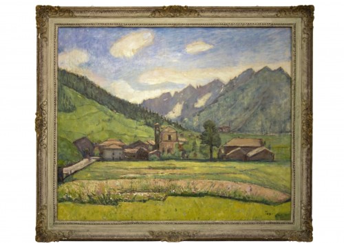 Arturo Tosi (Busto 1871 - 1956) - Barzesto, 1923