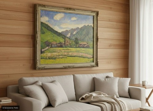 20th century - Arturo Tosi (Busto 1871 - 1956) - Barzesto, 1923