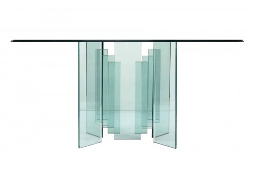 Crystal console, mid-20th century