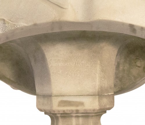 Francesco Romano (1833-1875) Jeune fille à la couronne de fleurs - 