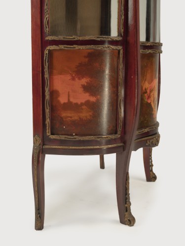 Furniture  - Mahogany display cabinet, France second half of the 19th century