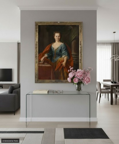 Anonymous, 18th century, "Portrait of Eleonora Cambiaghi" - 