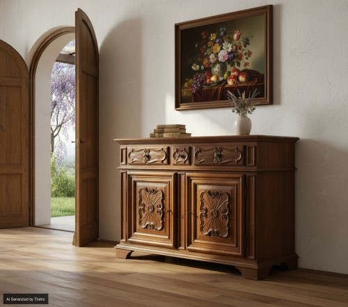  - Walnut sideboard, Piedmont 18th century