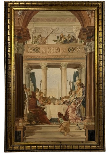 Alberto Prosdocimi (1852 - 1925) , Cleopatra's Banquet 1912 (after Giambattista Tiepolo)