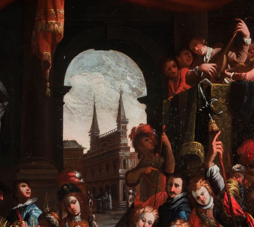 The Wedding Feast of Esther and Ahasuerus - Barbelli Gian Giacomo (1604-1656) - 