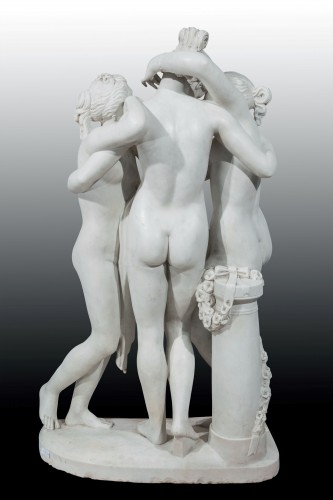 Sculpture  - The Three Graces (after Antonio Canova) Italian sculptor of the late 19th century 