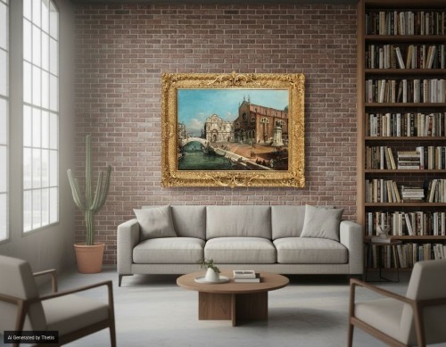 Église San Giovanni e Paolo, Venise - XIXe siècle - Antichità Giglio