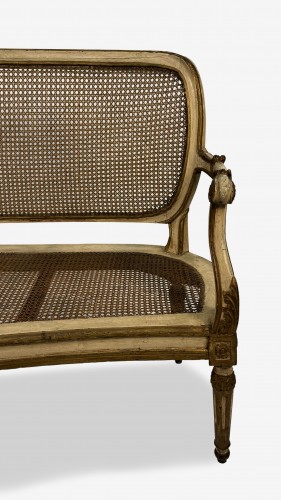 Lacquered and gilded wooden sofa, late 18th century - 