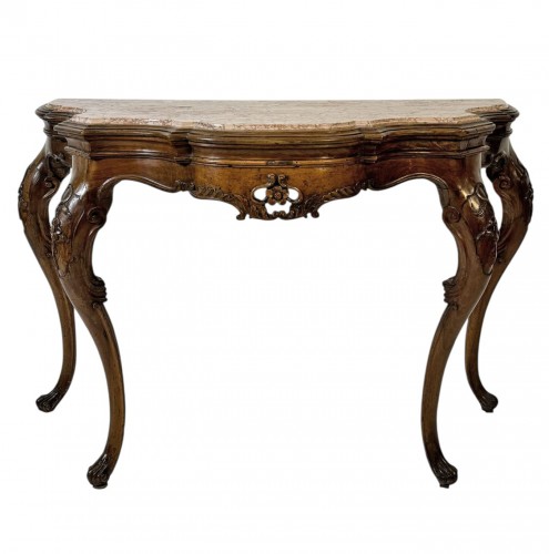 Console en noyer, Vénétie XVIIIe siècle