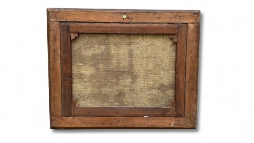 Camillo Corti, Embuscade de soldats dans une cour - Tableaux et dessins Style 