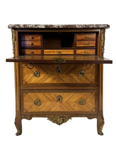 Commode formant secrétaire estampillée Jean-Baptiste Tuart, France fin du XVIIIe siècle