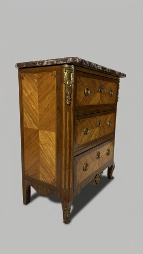 Furniture  - Jean Baptiste Tuart, chest of drawers - writing desk, France, late 18th
