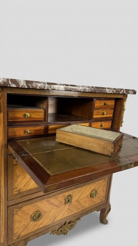18th century - Jean Baptiste Tuart, chest of drawers - writing desk, France, late 18th