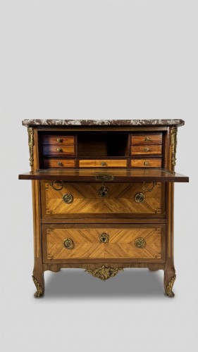 Jean Baptiste Tuart, chest of drawers - writing desk, France, late 18th - 