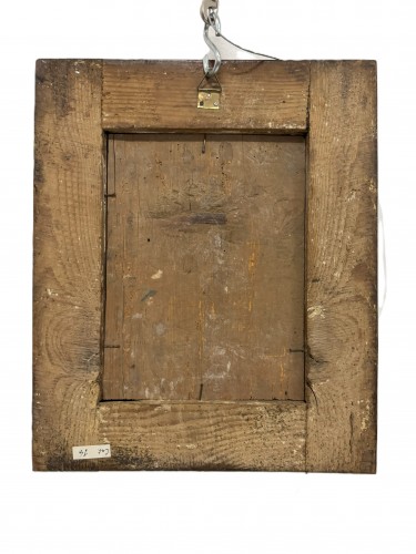 Madonna with Child in a Floral Garland, Anonymous of the 18th century - Paintings & Drawings Style 