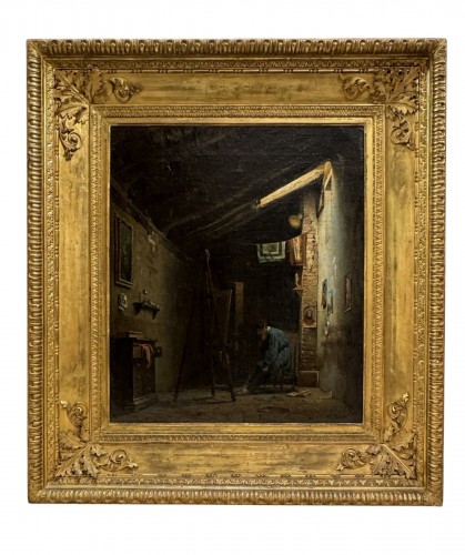 Orfeo Orfei (1836 - 1915) , L'Atelier du peintre