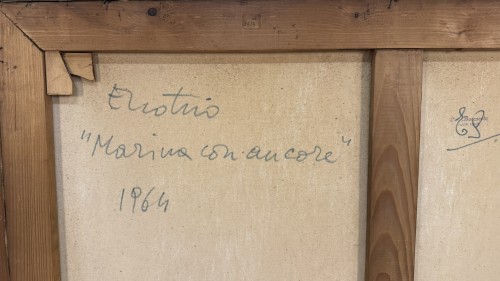 Pugliese Enotrio (1920 – 1989), Marina avec ancres - Antichità Giglio