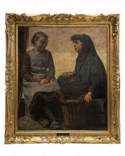 Guglielmo Stella (1828 - 1888), La marchande de fruits
