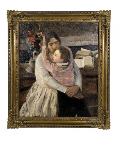 Pietro Gaudenzi (1880 - 1955) , Les rêves de mère, vers 1935