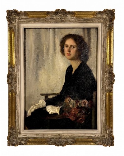 Pietro Gaudenzi (1880 - 1955), Portrait, verse 1945