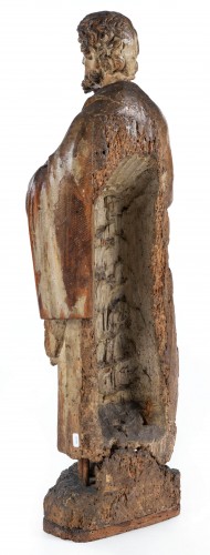 17th century sculptor, Saint with Bible - Sculpture Style 