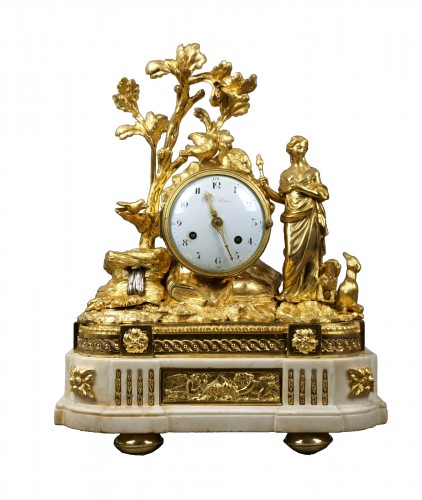 Imposante pendule allégorique d'époque Louis XVI "Guinet à Paris"