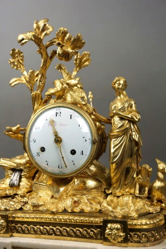 Imposante pendule allégorique d'époque Louis XVI "Guinet à Paris" - Horlogerie Style Louis XVI