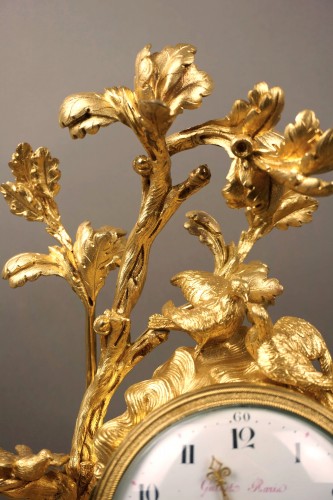 18th century - Imposing Allegorical Louis XVI Period Ormolu Bronze Mantel Clock 