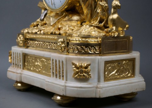 Antiquités - Imposante pendule allégorique d'époque Louis XVI "Guinet à Paris"