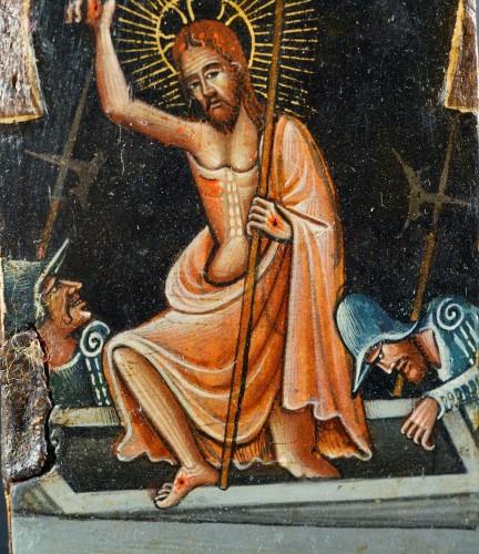 Religious Antiques  - The resurrection of Christ - Giovanni Maria Scupola (Otrante, actif XV-XVI)