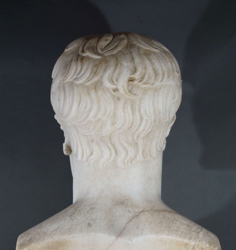 Giacomo Spalla (1775-1834) - Buste de Napoléon Marbre signé et daté 1806 - Empire