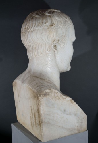 Empire - iNapoleon Marble Bust - Giacomo Spalla (1775-1834) Signed and Dated 1806