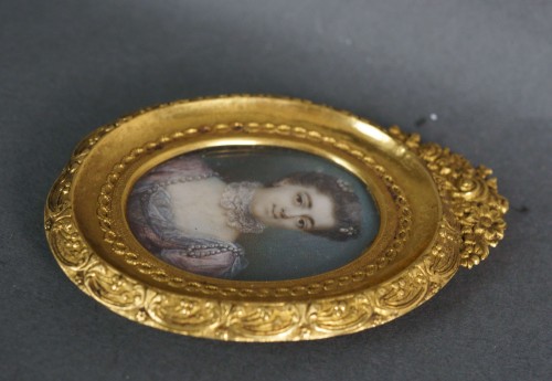 Portrait Miniature de Lady Henrietta Louisa Fermor (1698-1761) 18e - Antichità San Felice