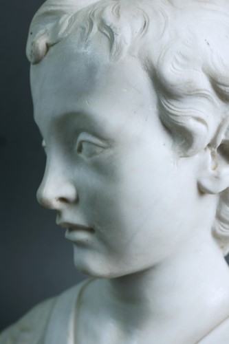 Buste néoclassique en marbre Italie 18e siècle - Louis XVI