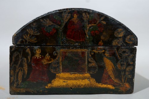 Early 17th Venetian Domed Lacquer Box  - Objects of Vertu Style Louis XIII