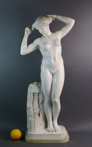 Antiquités - Vénus de l'Esquilin en marbre, Italie fin XIXe siècle