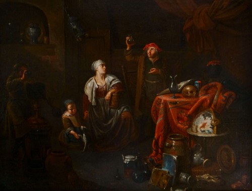Gerard Thomas (Antwerp 1663-1720) Doctor's study
