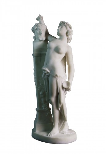 the Offering To Bacchus, 19th Marble Group  After Carrier-belleuse
