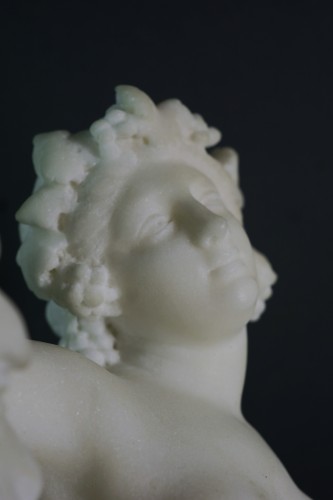 the Offering To Bacchus, 19th Marble Group  After Carrier-belleuse - 