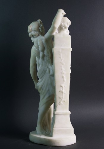 19th century - the Offering To Bacchus, 19th Marble Group  After Carrier-belleuse