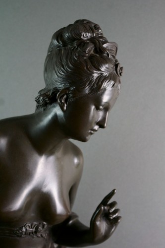 Albert Ernest Carrier-Belleuse (1824-1887) Diane, Imposing Bronze Group - 