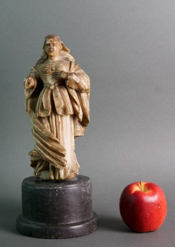 Louis XIII - 17th Saint Mary Magdalene Mechelen Alabaster Sculpture