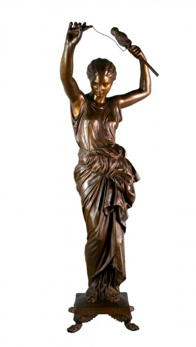 Louis-Léon Cugnot (1835-1894) La fileuse de Procide